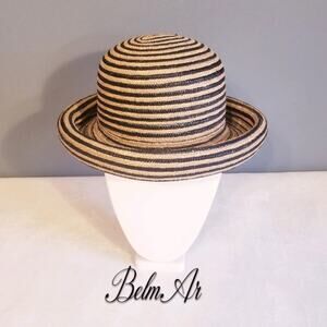 Hat Straw BETMAR Sun Summer Straw Poly Roll Edge Gardening Unisex Beach Bucket